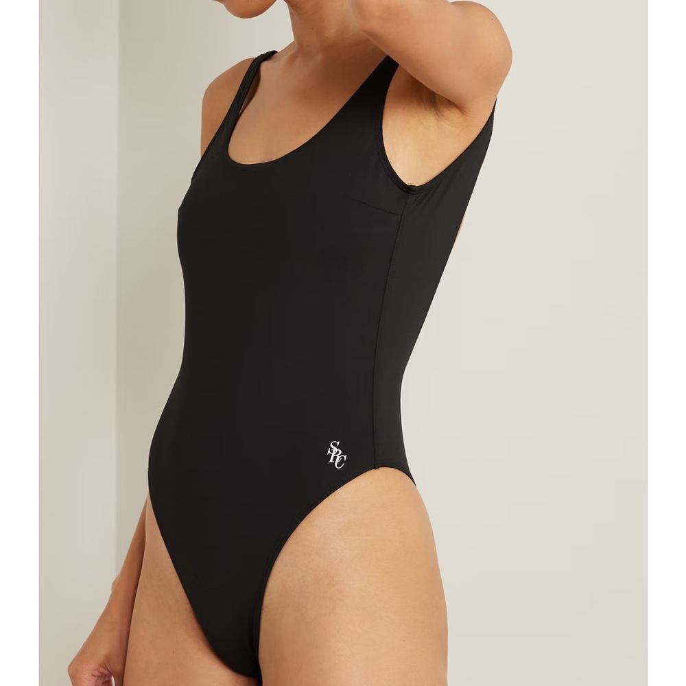 Sporty & Rich Carla One-Peace Swimsuit in Black - Size M